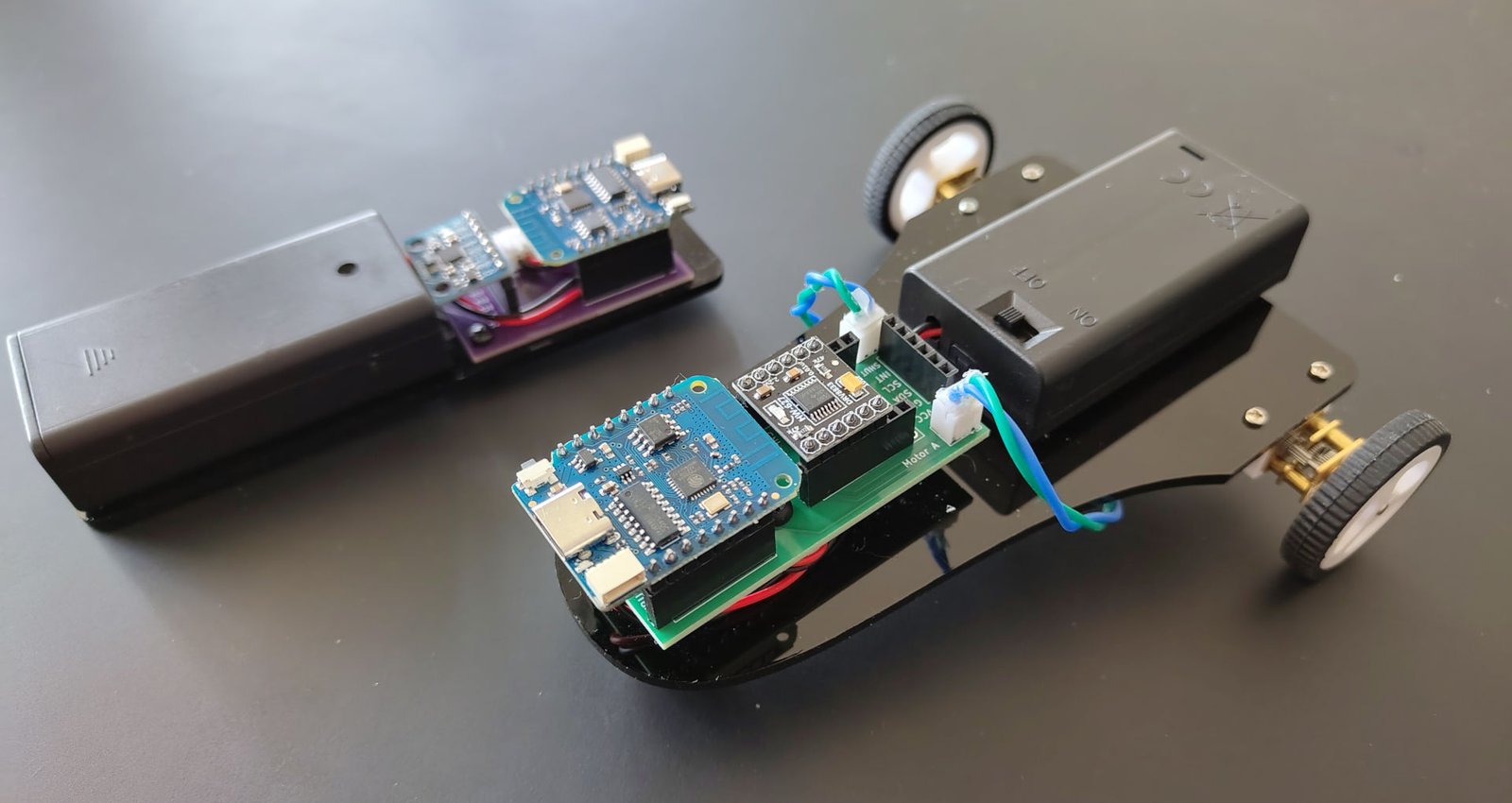 GestureBot Racer. The Morning Set — hands-on robotics class