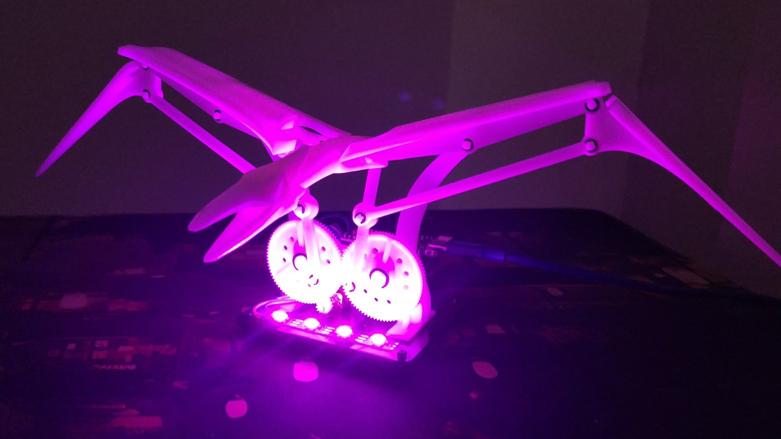 Kinetic Pterodactyl: Light, Motion & Code. Advanced — hands-on robotics class