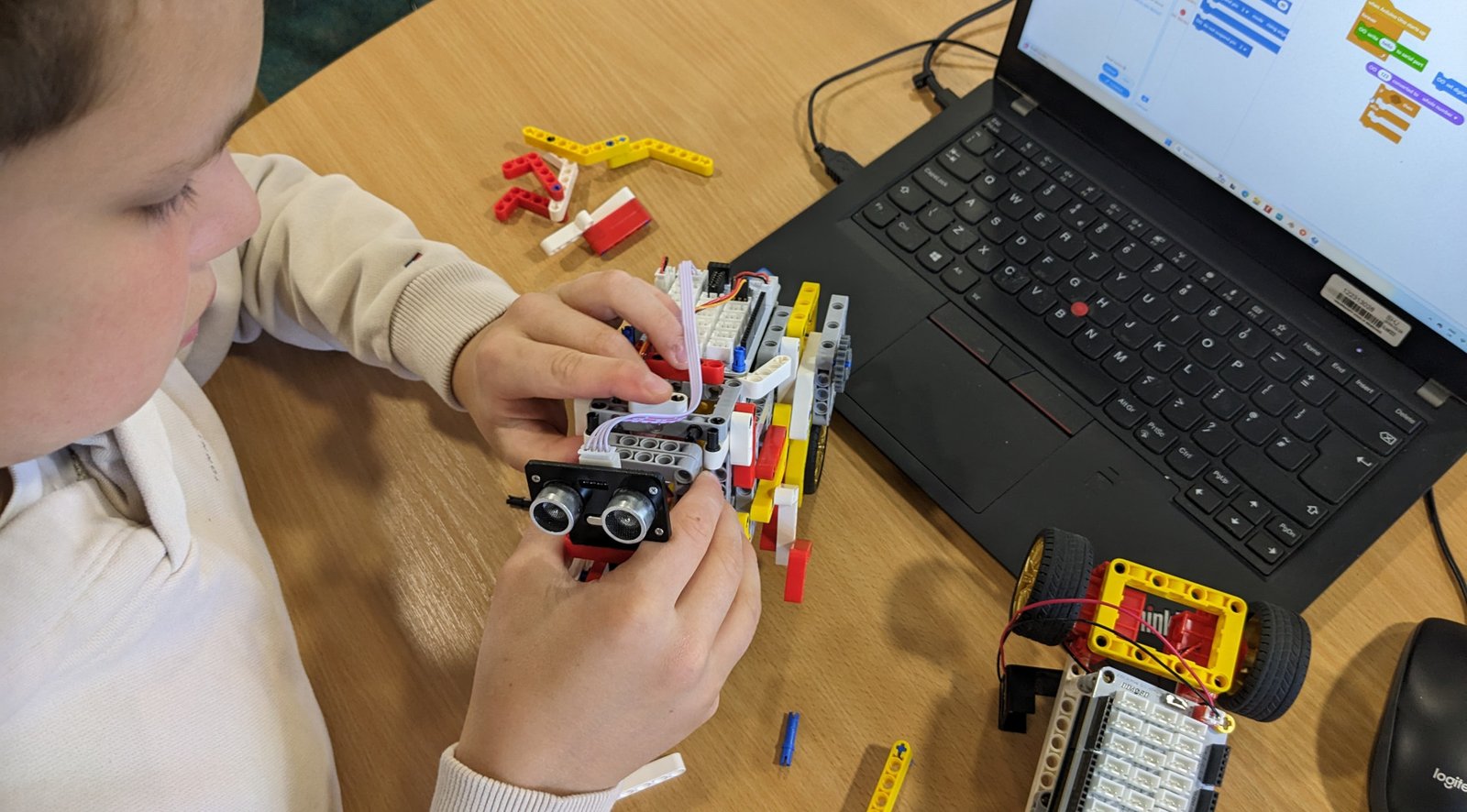 Robotics. mBlock-based coding — hands-on robotics class